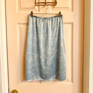 Light blue vintage slip skirt